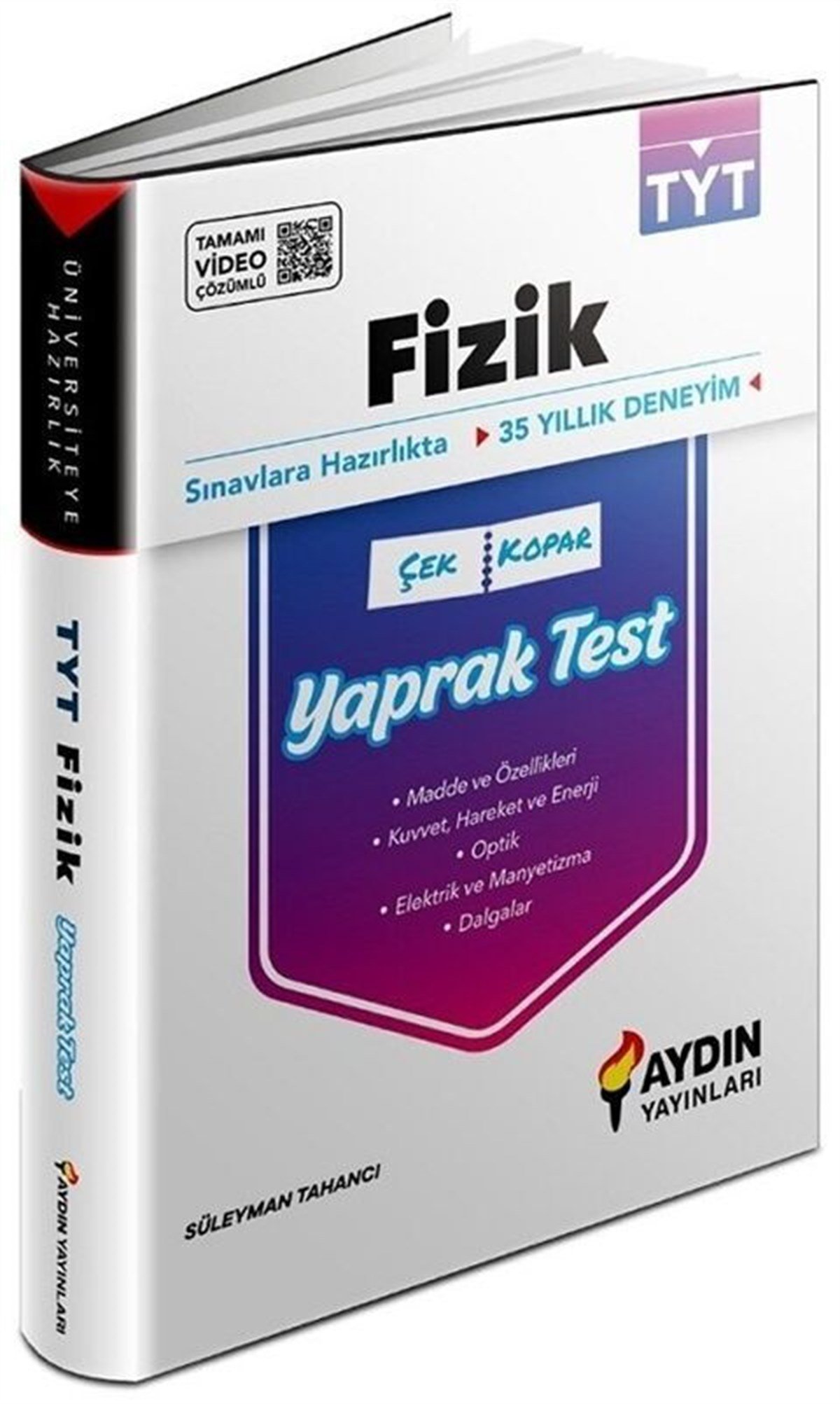Aydın Yayınları TYT Fizik Çek Kopar Yaprak Test