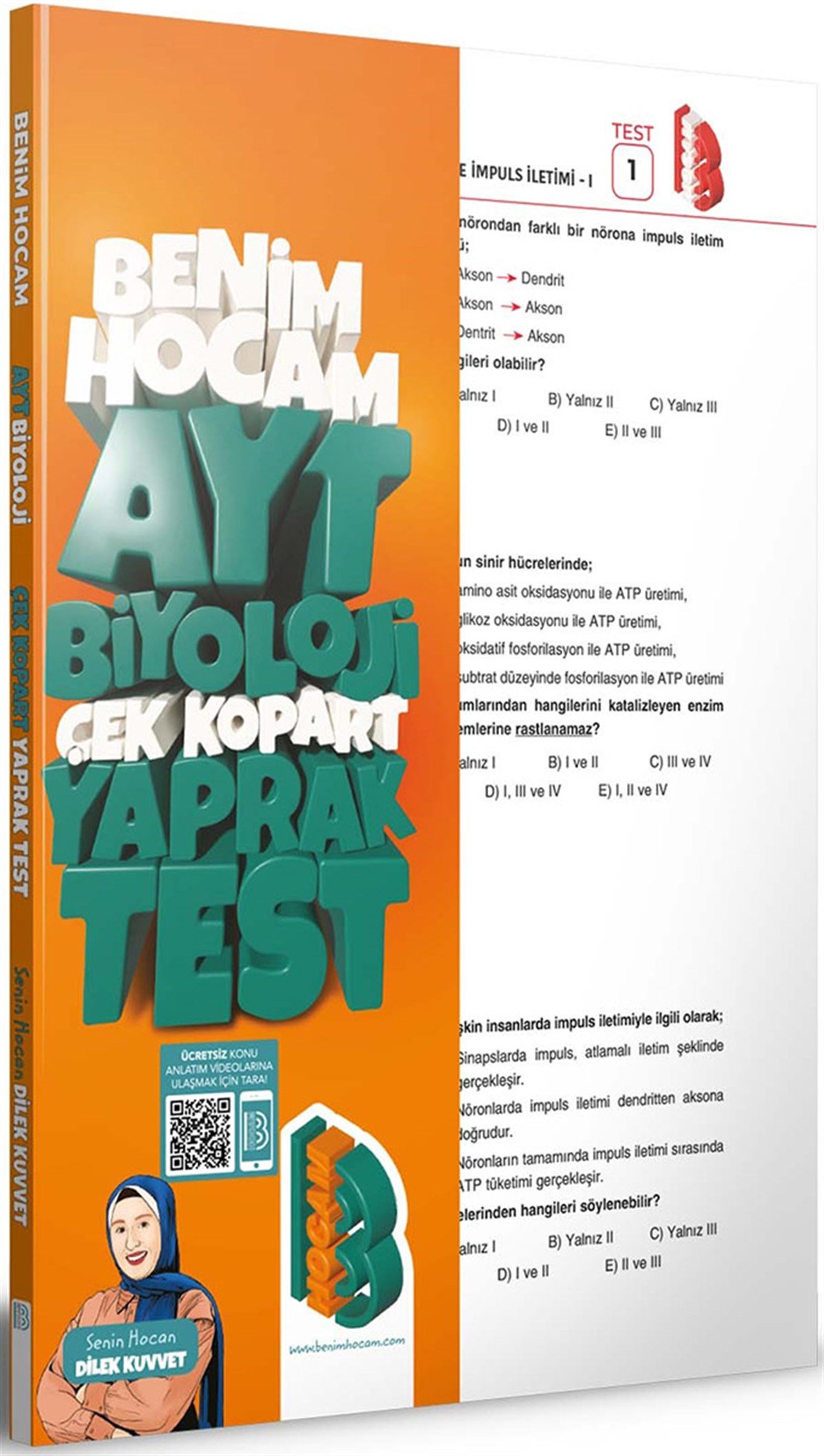 Benim Hocam 2023 AYT Biyoloji Çek Kopar Yaprak Test 