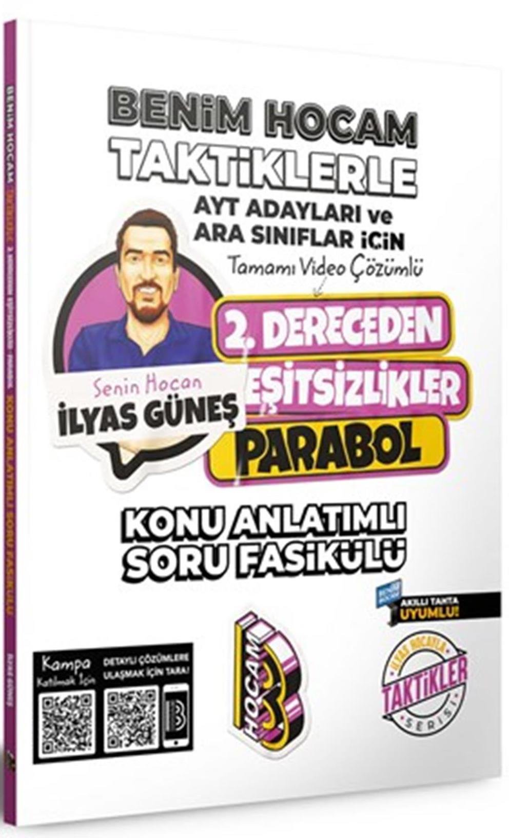 Benim Hocam 2024 AYT Adayları ve Ara Sınıflar İçin Taktiklerle 2. Dereceden Eşitsizlikler Parabol Konu Anlatımlı Soru Fasikülü