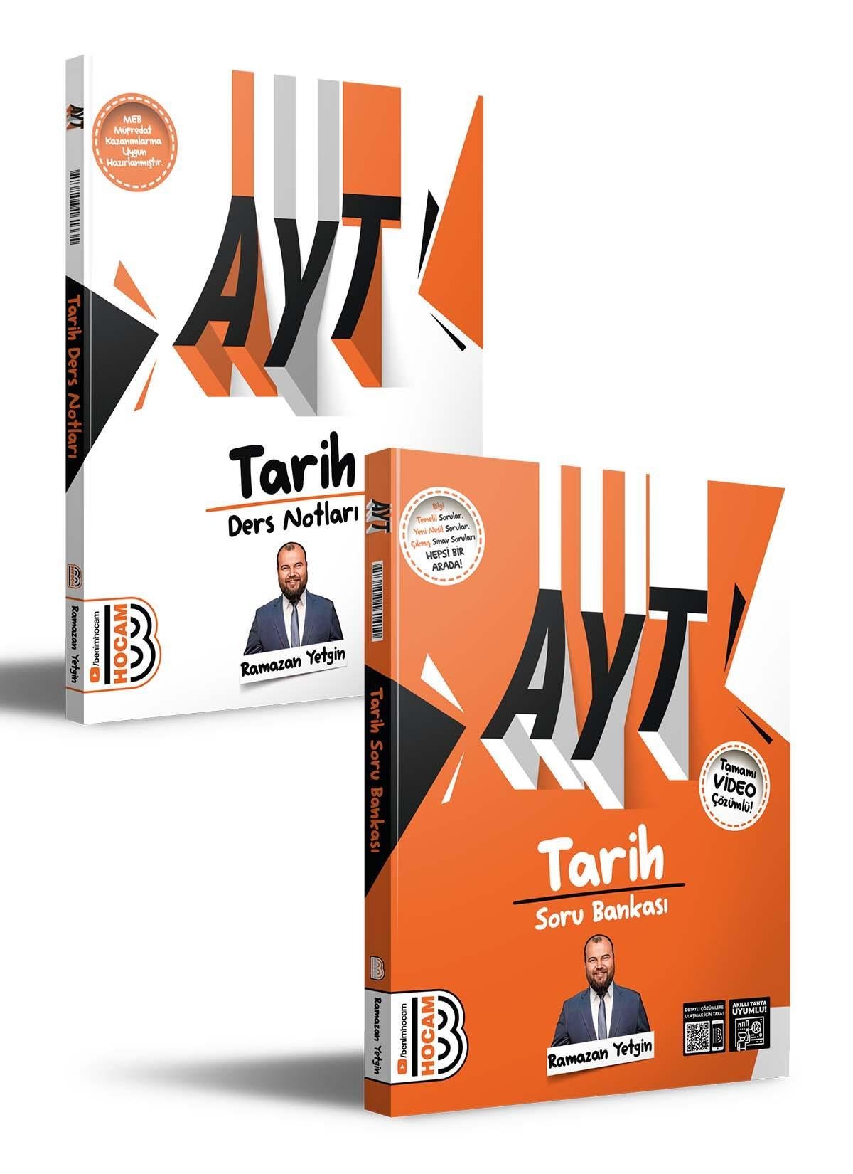 Benim Hocam 2024 AYT Tarih Ders Notu ve Tamamı Video Çözümlü Soru Bankası Seti
