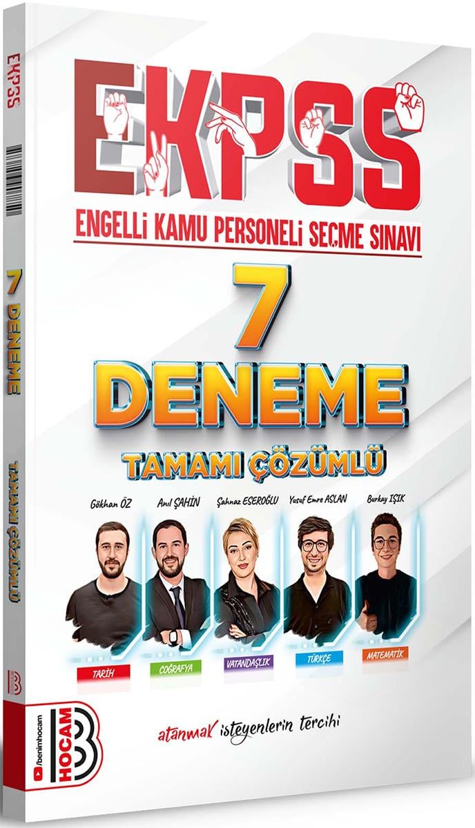 Benim Hocam 2024 EKPSS Tamamı Çözümlü 7 Deneme