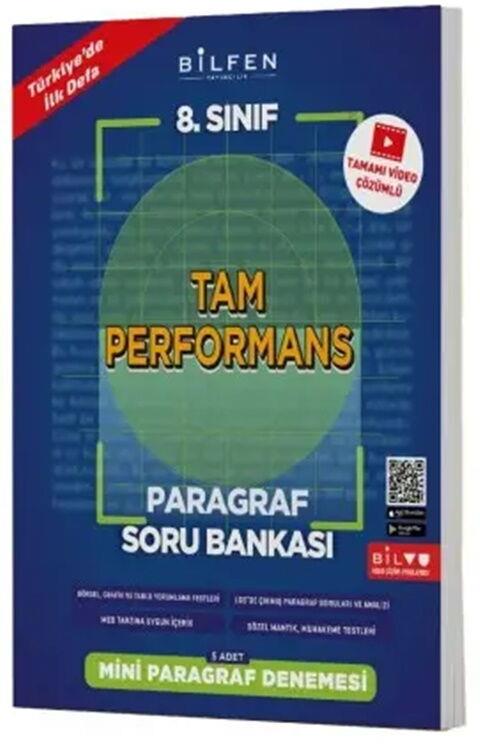 Bilfen Yayıncılık 8. Sınıf Paragraf Tam Performans Soru Bankası