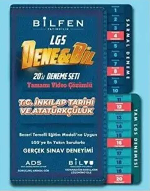Bilfen Yayıncılık 8. Sınıf T.C. İnkılap Tarihi ve Atatürkçülük Denebil 14 lü Deneme Seti