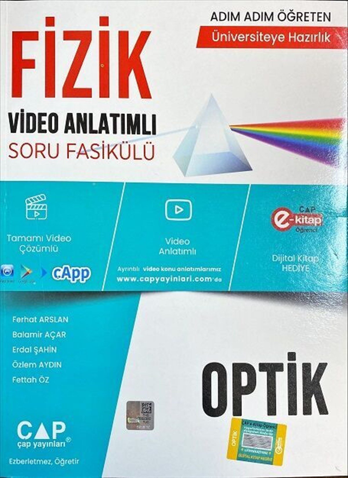Çap Fizik Optik Konu Anlatımlı Soru Bankası