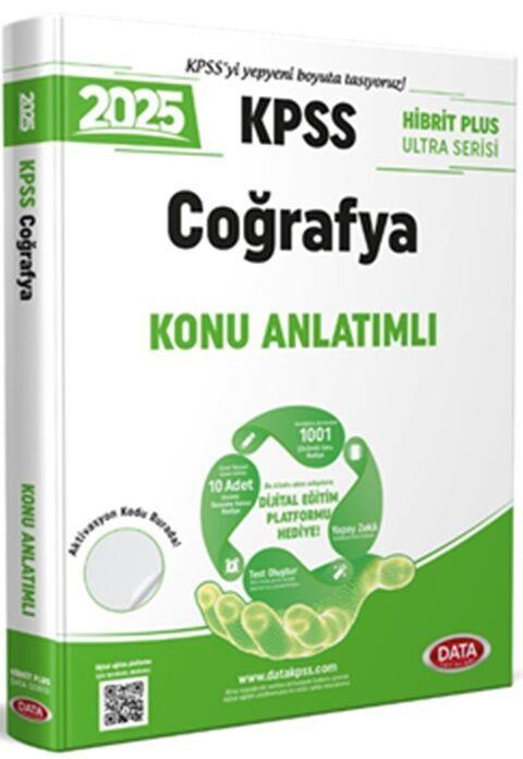 Data Yayınları 2025 KPSS Coğrafya Hibrit Plus Ultra Serisi Konu Anlatımlı