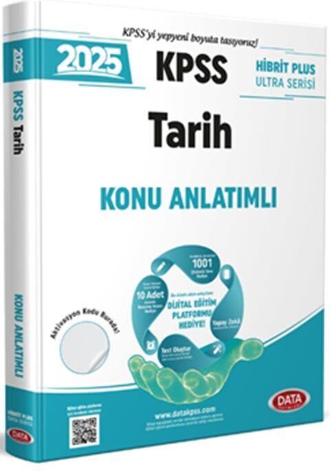 Data Yayınları 2025 KPSS Tarih Hibrit Plus Ultra Serisi Konu Anlatımlı