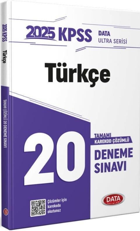Data Yayınları 2025 KPSS Ultra Serisi Türkçe 20 Deneme Sınavı