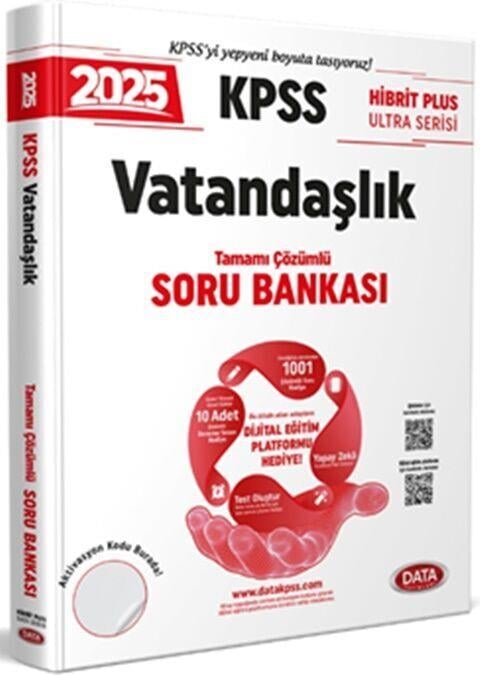 Data Yayınları 2025 KPSS Vatandaşlık Hibrit Plus Ultra Serisi Karekod Çözümlü Soru Bankası