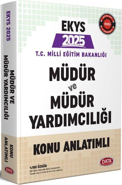 Data Yayınları 2025 Milli Eğitim Bakanlığı EKYS Müdür ve Müdür Yardımcılığı Konu Anlatımlı