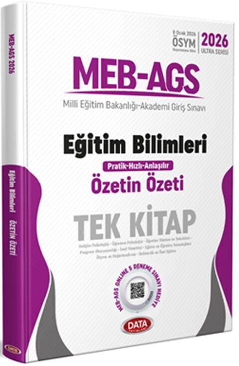 Data Yayınları 2026 MEB AGS Eğitim Bilimleri Tek Kitap Özetin Özeti