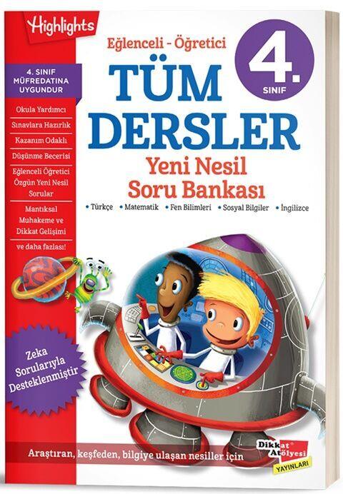 Dikkat Atölyesi Yayınları 4. Sınıf Tüm Dersler Yeni Nesil Soru Bankası