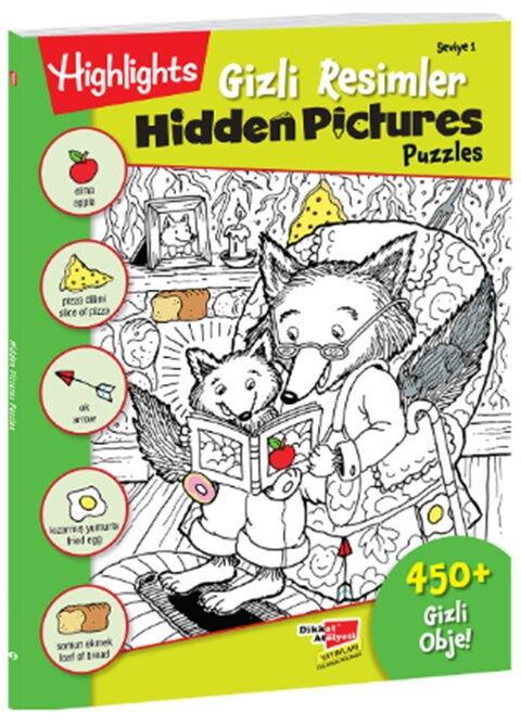 Dikkat Atölyesi Yayınları Hidden Pictures Gizli Resimler Seviye 1