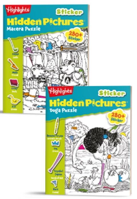 Dikkat Atölyesi Yayınları Sticker Hidden Pictures Macera Puzzle 2 li Set