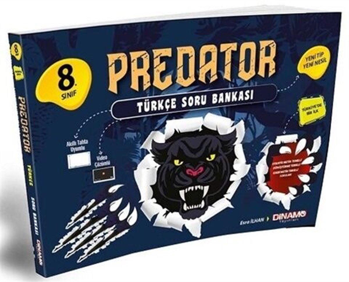Dinamo Yayınları 8. Sınıf Türkçe Predator Soru Bankası