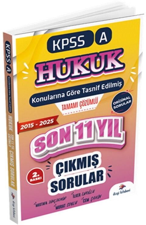 Dizgi Kitap 2026 KPSS A Hukuk Konularına Göre Tasnif Edilmiş Son 11 Yıl Tamamı Çözümlü Orijinal Çıkmış Sorular 2. Baskı