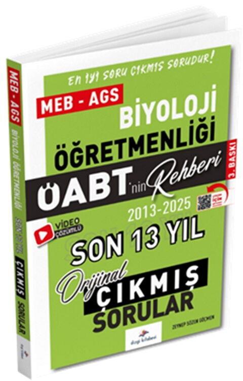 Dizgi Kitap 2026 MEB AGS ÖABT Biyoloji ÖABT nin Rehberi Konularına Göre Tasnif Edilmiş Son 13 Yıl Orijinal Çıkmış Sınav Soruları