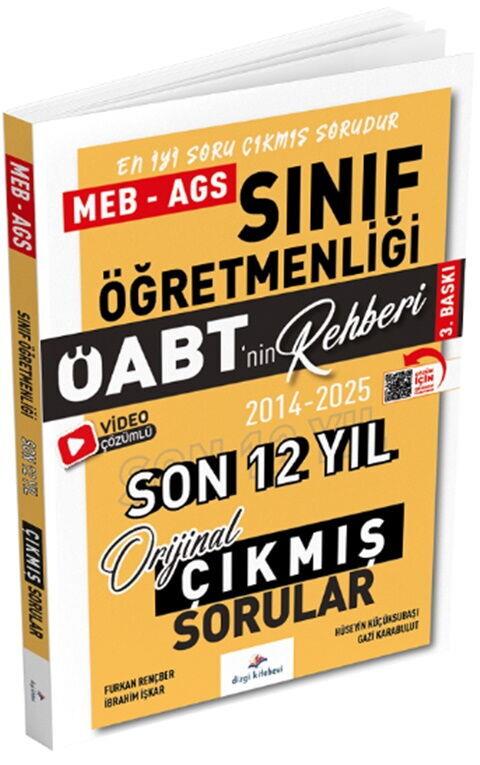 Dizgi Kitap 2026 ÖABT MEB AGS nin Rehberi Sınıf Öğretmenliği Çıkmış Sorular Son 12 Yıl