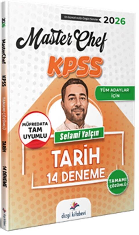 Dizgi Kitap 2026 Tüm Adaylar İçin MasterChef KPSS Tarih Tamamı Çözümlü 14 Deneme