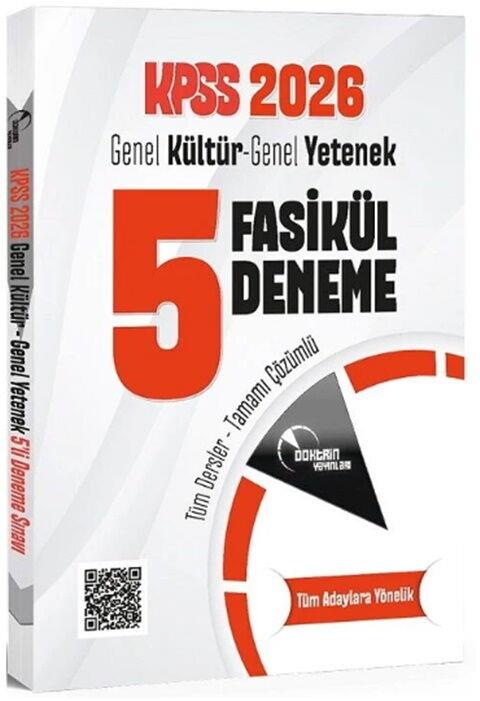 Doktrin Yayınları 2026 KPSS Genel Yetenek Genel Kültür 5 Deneme