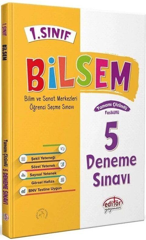 Editör Yayınları 1. Sınıf Bilsem Hazırlık 5 Deneme