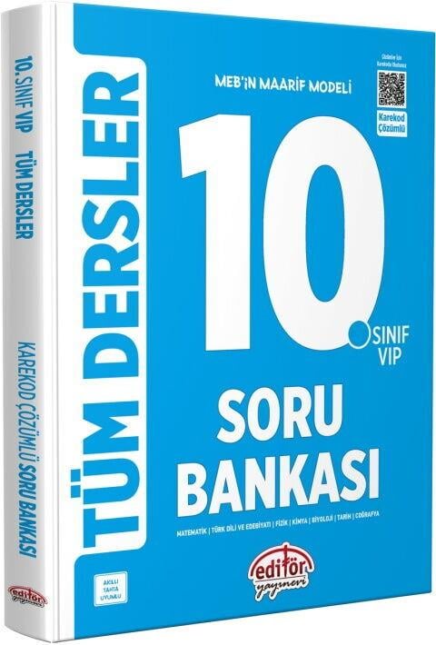 Editör Yayınları 10. Sınıf VIP Tüm Dersler Soru Bankası