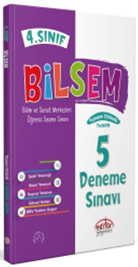 Editör Yayınları 4. Sınıf Bilsem 5 Deneme Sınavı