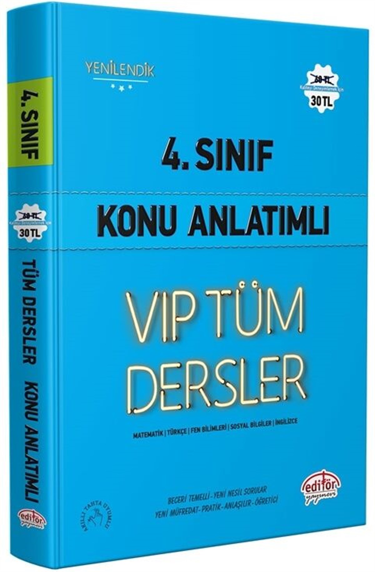 Editör Yayınları 4. Sınıf VİP Tüm Dersler Konu Anlatımlı