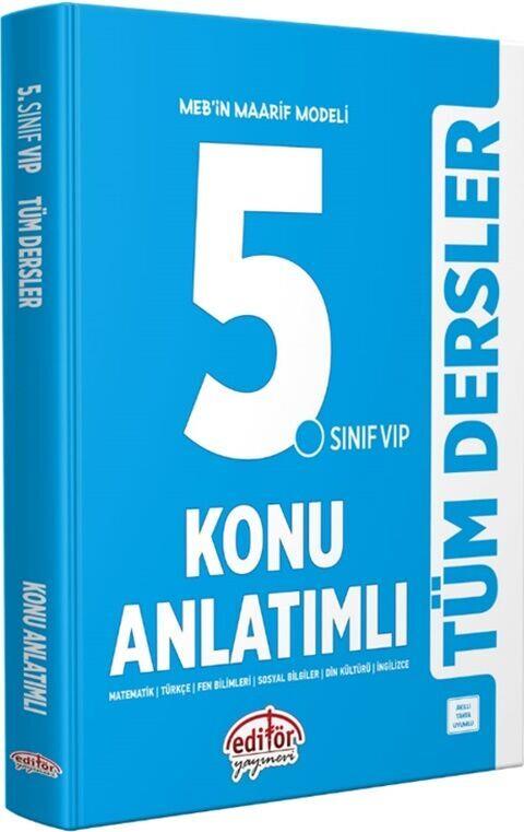 Editör Yayınları 5. Sınıf VİP Tüm Dersler Konu Anlatımlı