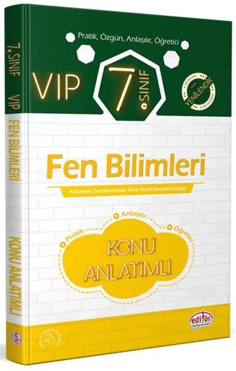 Editör Yayınları 7. Sınıf Vip Fen Bilimleri Konu Anlatımlı