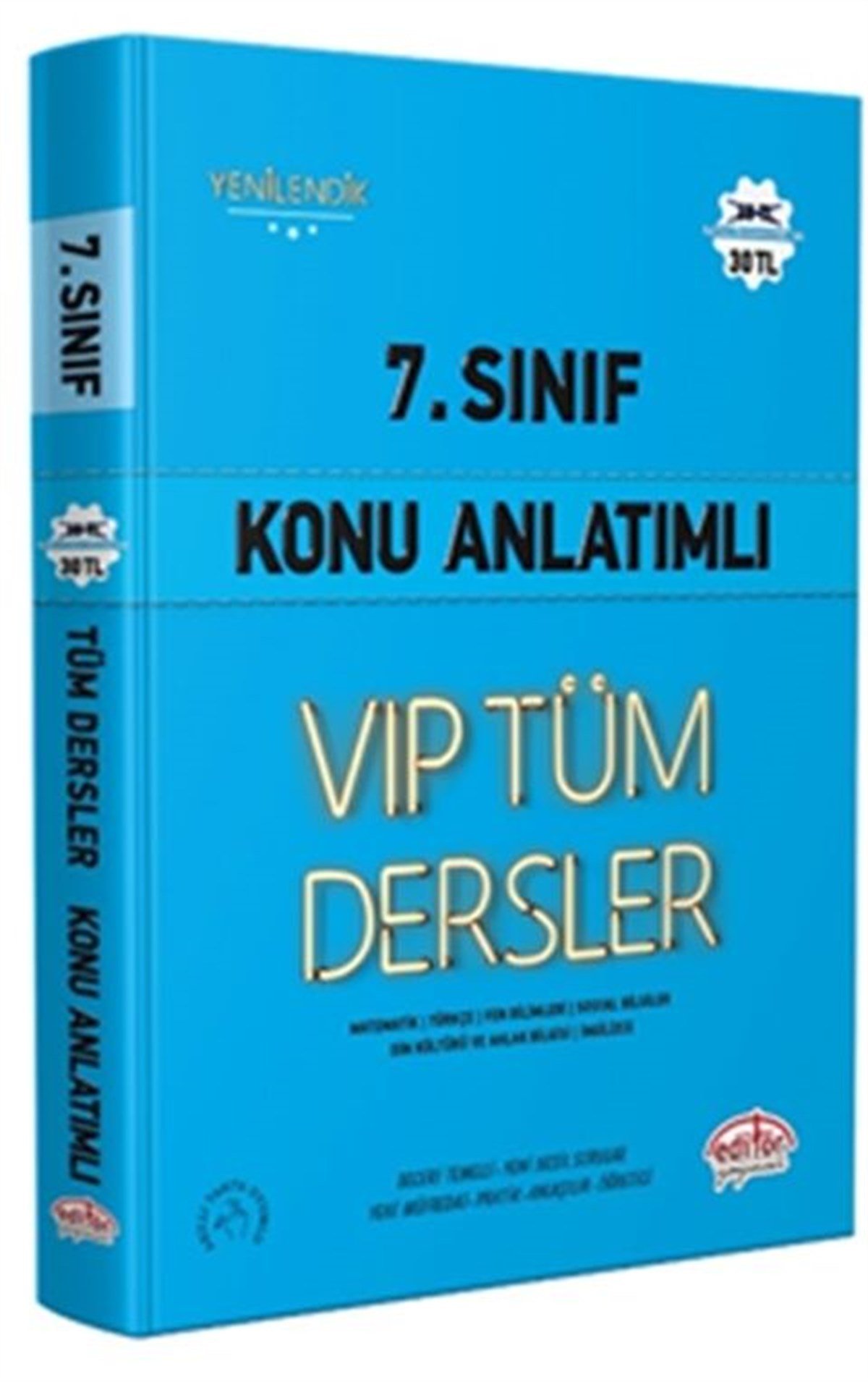 Editör Yayınları 7. Sınıf VİP Tüm Dersler Konu Anlatımlı