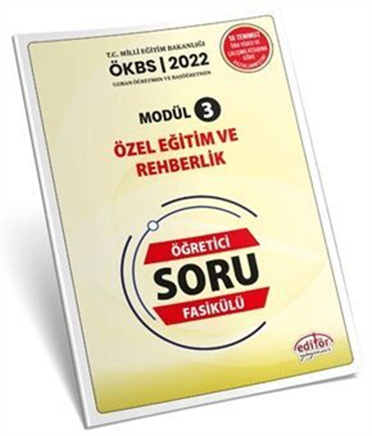 Editör Yayınları ÖKBS Özel Eğitim Rehberlik Soru Fasikülü Modül 3