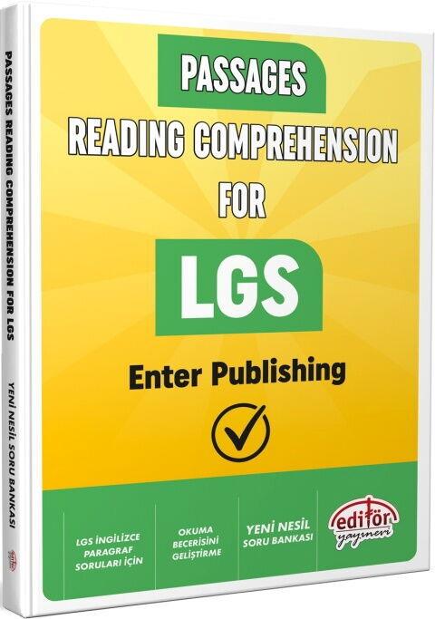 Editör Yayınları Passages Reading Comprehension For LGS Enter Publishing