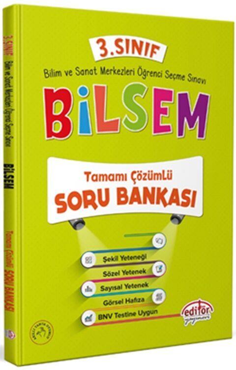 Editör Yayınları 3. Sınıf Bilsem Tamamı Çözümlü Soru Bankası