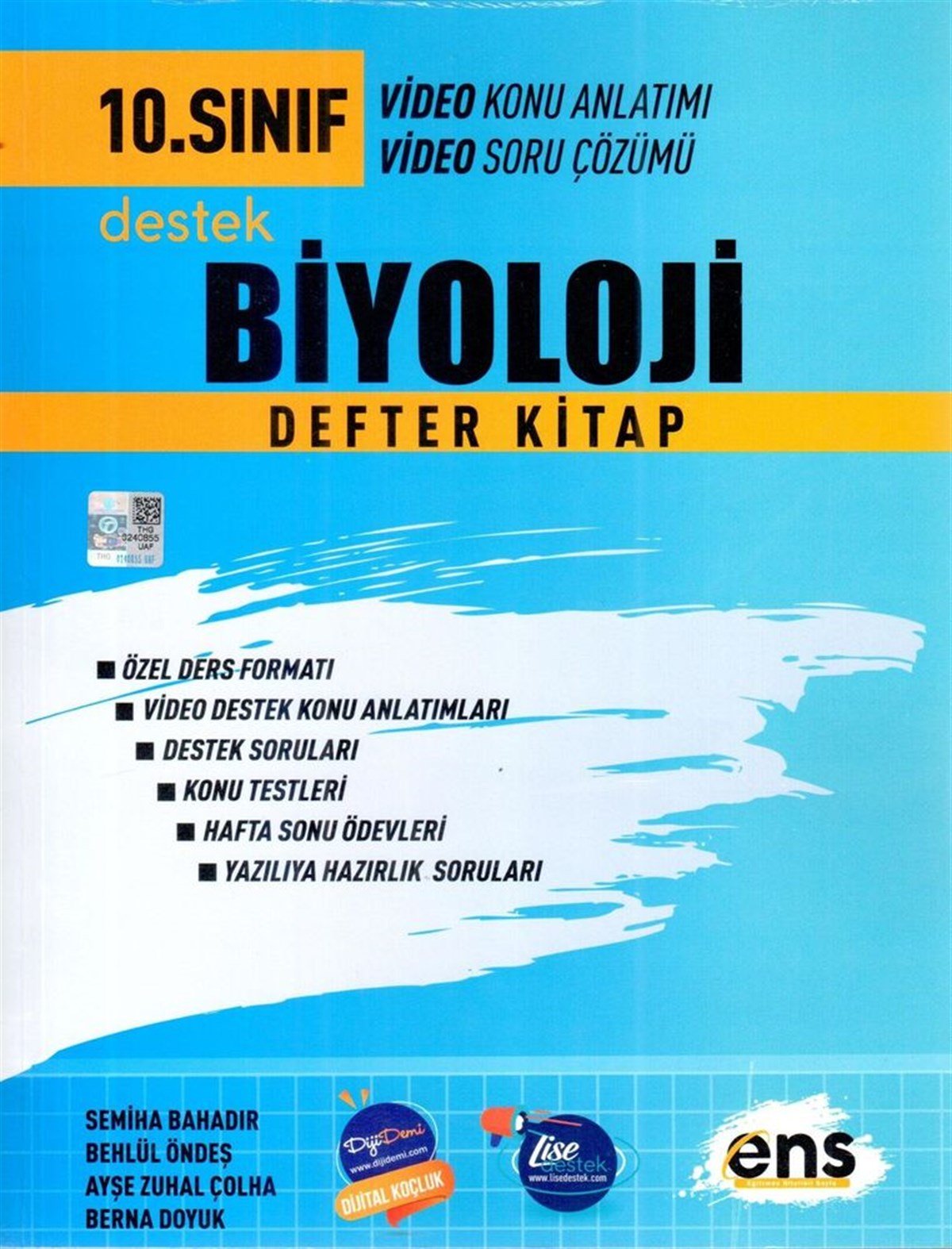 ENS Yayıncılık 10. Sınıf Biyoloji Defter Kitap