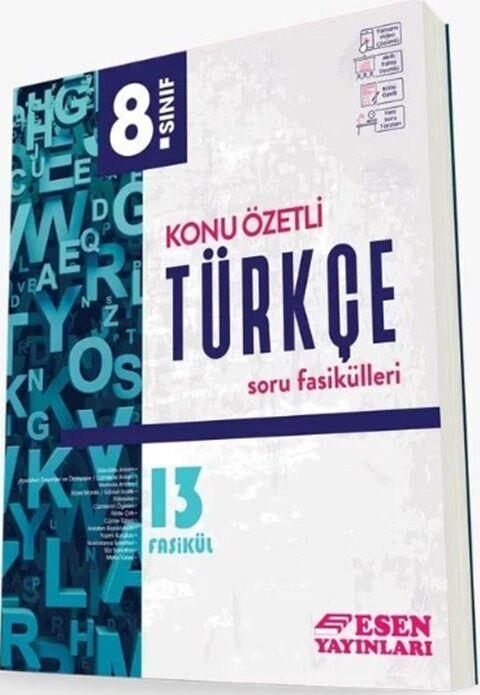 Esen Yayınları 8.Sınıf Konu Özetli Türkçe Soru Fasikülleri