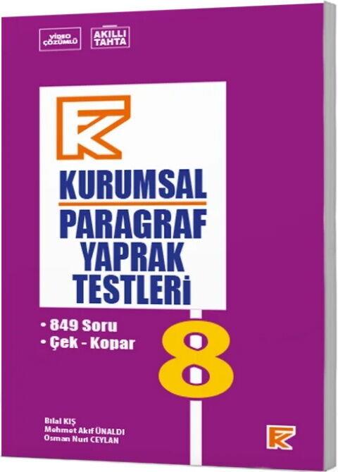 Fenomen Okul Yayınları 8. Sınıf Paragraf Kurumsal FK Yaprak Test