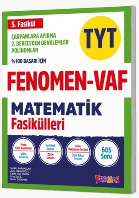 Fenomen Okul Yayınları TYT VAF Matematik Çarpanlara Ayırma 2. Dereceden Denklemler Fasikülleri