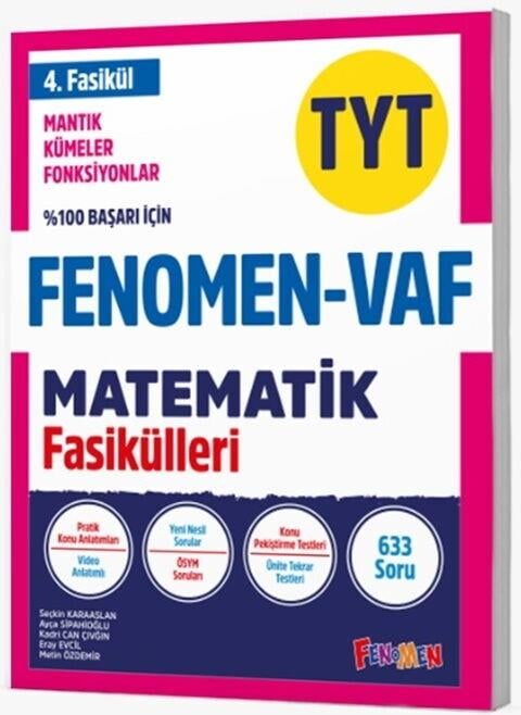 Fenomen Okul Yayınları TYT VAF Matematik Mantık Kümeler ve Fonksiyonlar Fasikülleri