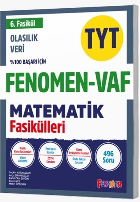 Fenomen Okul Yayınları TYT VAF Matematik Olasılık Veri Fasikülleri