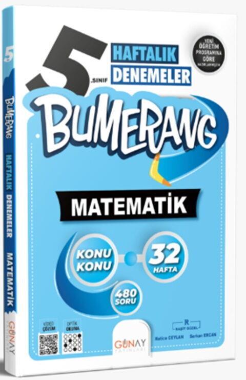 Günay Yayınları 5. Sınıf Matematik Bumerang 32 Haftalık Denemeleri