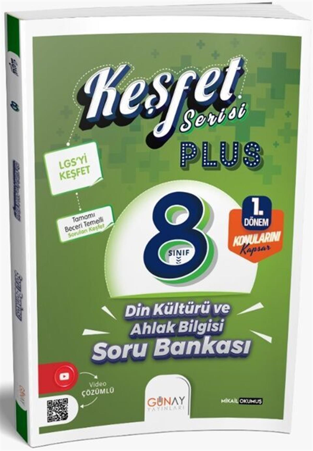 Günay Yayınları 8. Sınıf Keşfet Plus Serisi Din Kültürü ve Ahlak Bilgisi 1. Dönem Soru Bankası