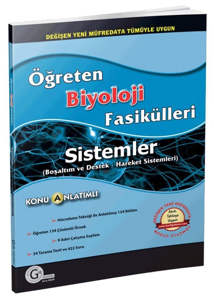 Gür Yayınları Öğreten Biyoloji Fasikülleri Sistemler Boşaltım Destek Hareket