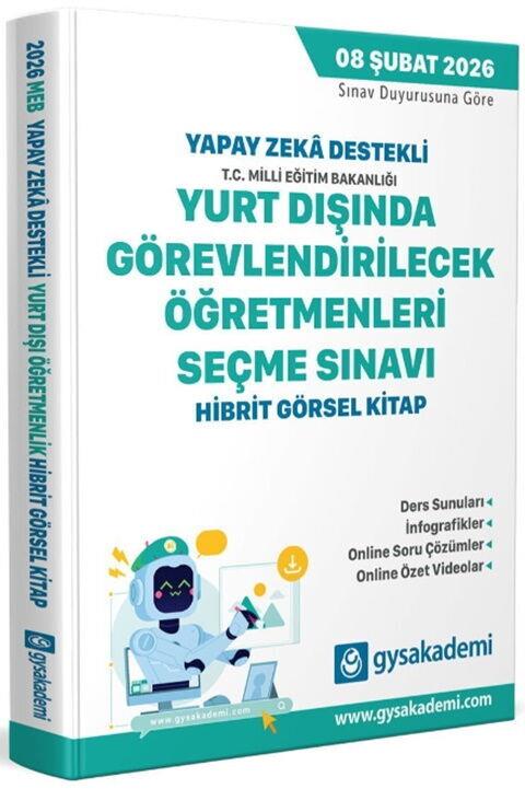 GYSAkademi Yayınları Yurt Dışında Görevlendirilecek Öğretmenleri Seçme Sınavı Hibrit Kitap