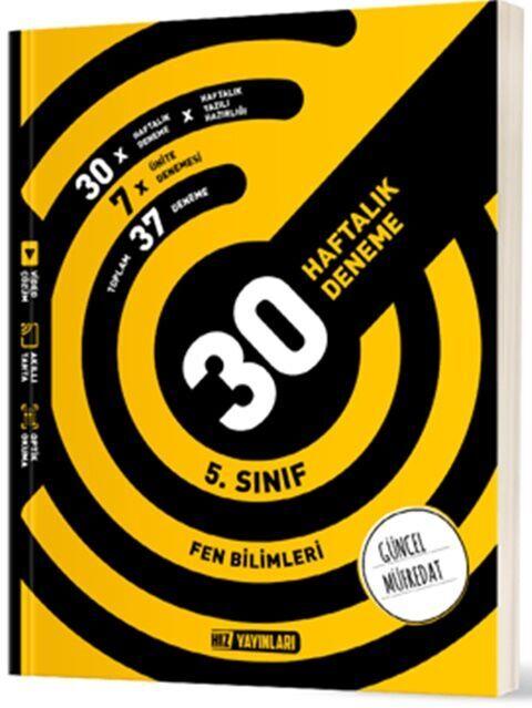 Hız Yayınları 5. Sınıf Fen Bilimleri 30 Haftalık Deneme