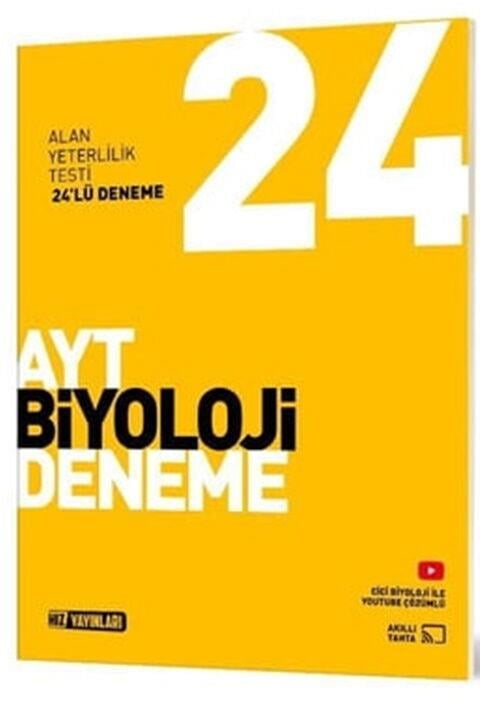 Hız Yayınları AYT Biyoloji 24 lü Deneme