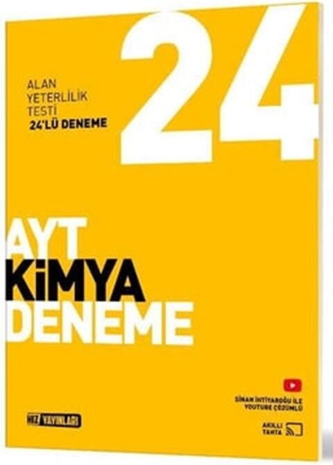 Hız Yayınları AYT Kimya 24 lü Deneme