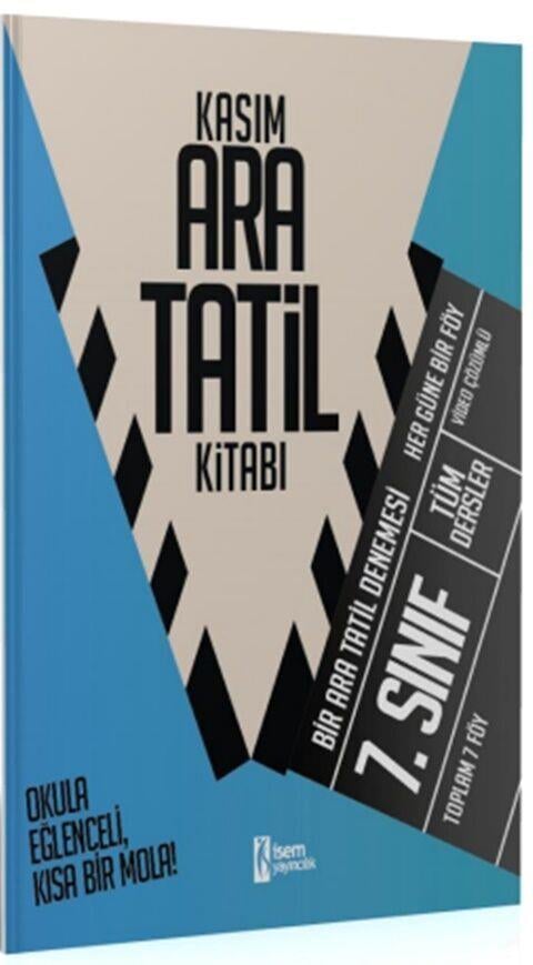 İsem Yayınları 7. Sınıf Kasım Ara Tatil Kitabı