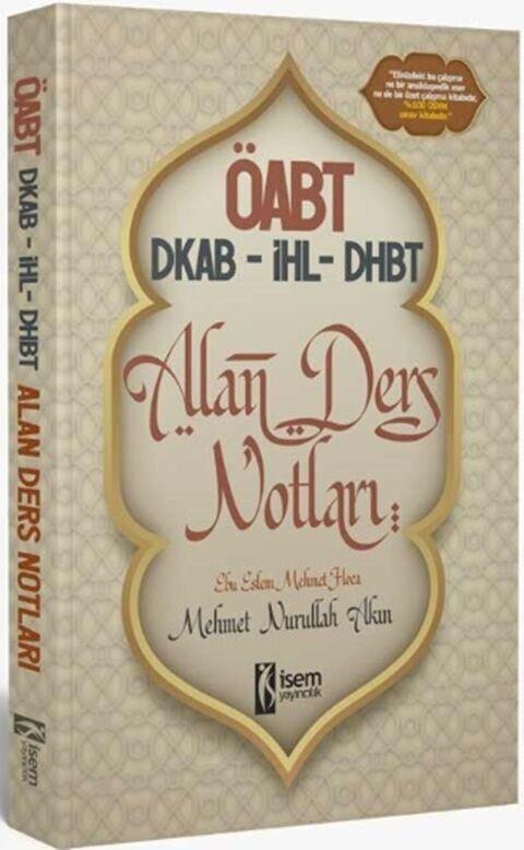 İsem Yayınları ÖABT Din Kültürü ve Ahlak Bilgisi İHL Öğretmenliği DHBT Ders Notları