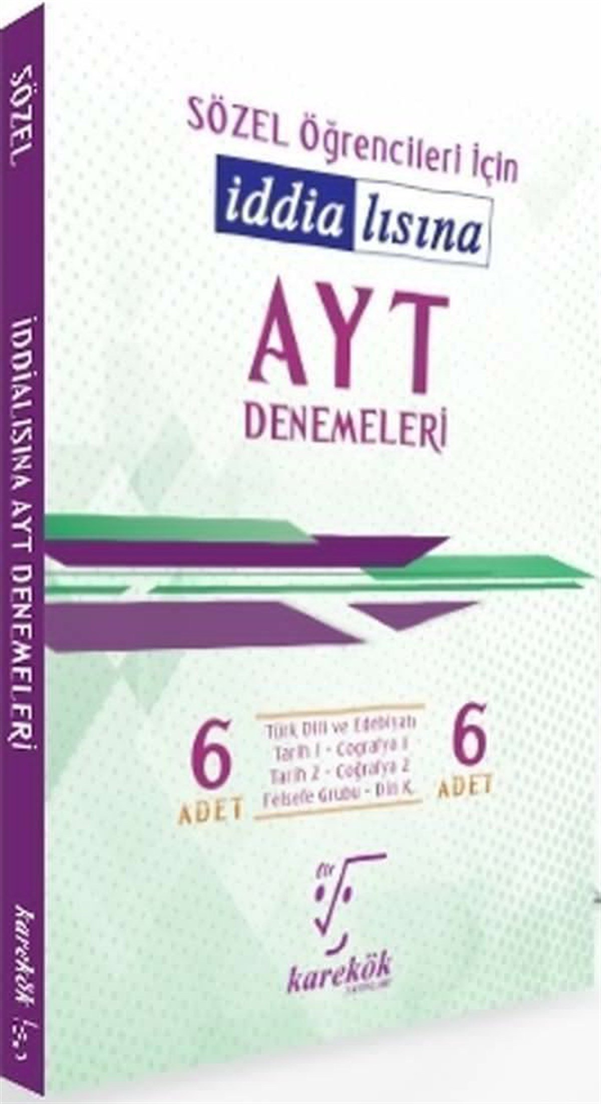Karekök Yayınları AYT Sözel Öğrencileri İçin İddialısına 6lı Denemeleri