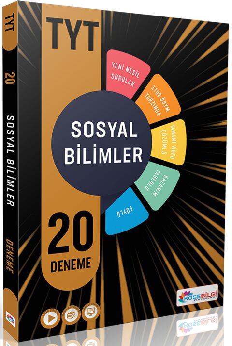 KöşeBilgi Yayınları TYT Sosyal Bilimler 20 Deneme